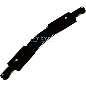 Elastyczny ŁĄCZNIK szynoprzewodu LG/CZ Orlicki Design do 1-fazowej szyny natynkowej 230V czarny