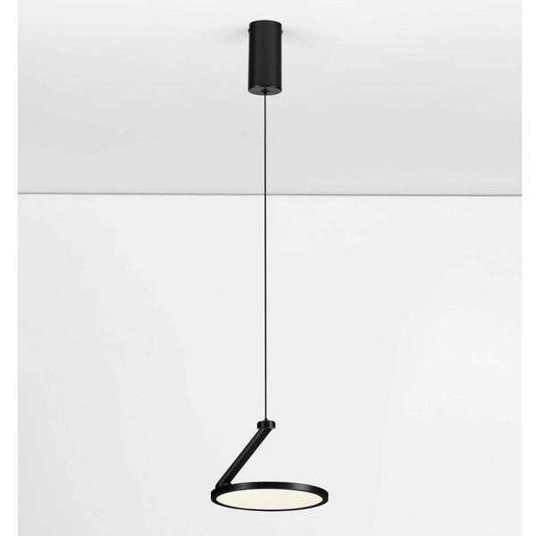 Lampa wisząca SORATA LE44750 LEDE 14W 3000K okrąg dysk czarna