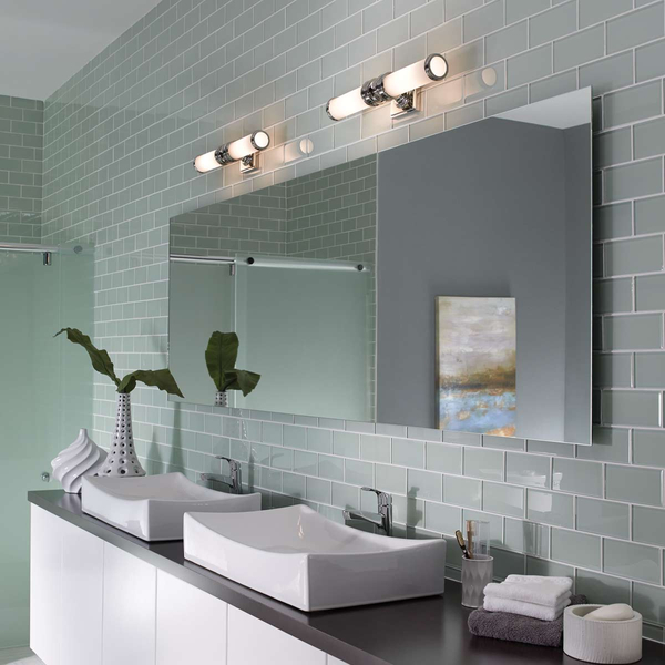 Kinkiet Payne FE-PAYNE2-BATH Feiss IP44 podwójny tuba biały chrom