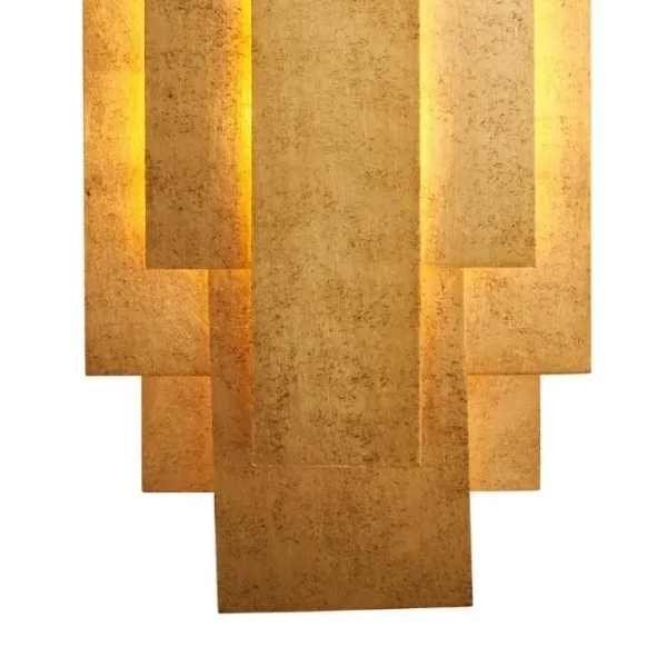 Kinkiet ścienny L&-190452 Light& minimalistyczny przecierany złoty