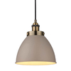 Lampa wisząca do kuchni Franklin 76328 Endon metalowa szara mosiądz