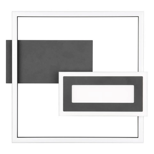 Ledowy plafon Spiro R67862132 RL Light LED 22W 3000K prostokątny czarny