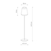 Lampa podłogowa Patio 10105 z włącznikiem grafitowa biała
