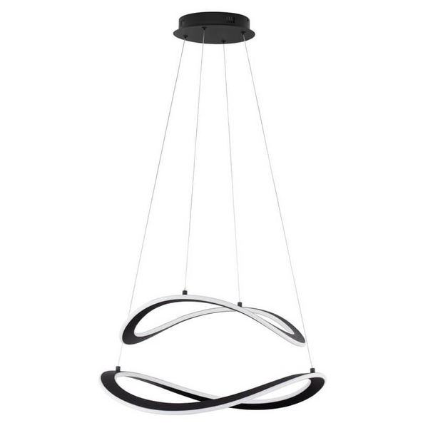 Spiralowa lampa wisząca JAUJA LE44327 LED 87W 3000K wstęga czarna