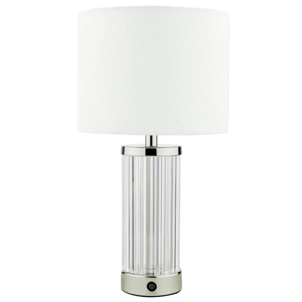 Szklana stołowa lampa Enrico ENR4138 LED 2,4W 3000K nikiel