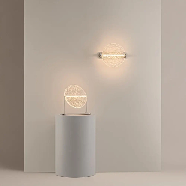 Okrągły ścienny kinkiet Mangata MOD387WL-L8CH3K chrom LED 1x7W 3000K