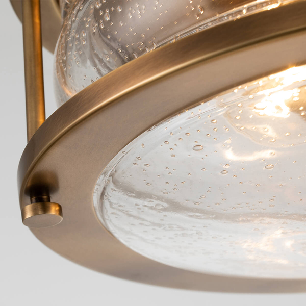 Plafon retro Ashland Bay QN-ASHLANDBAY-F-NBR-BATH Quintiesse IP44 mosiądz