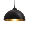 Wisząca lampa loftowa Round CHFB-E27 metalowa nad wyspę do kuchni czarna