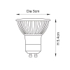 Ściemnialna żarówka GU10 SMD 97114 LED 7W 4000K halogenowa biała
