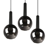 Kaskadowa lampa zwis CLAYTON 310390332 Trio kule do sypialni czarny