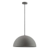 Salonowa lampa wisząca NAVIRTA LE45341 kopuła do kuchni szara