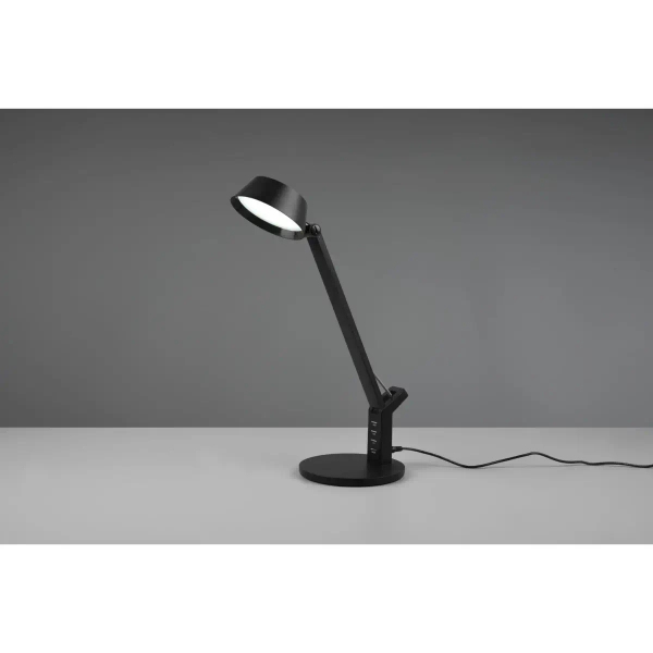 Stołowa lampa AVA 523090132 czarna 1xLED 5W 3000-6300K z regulacją