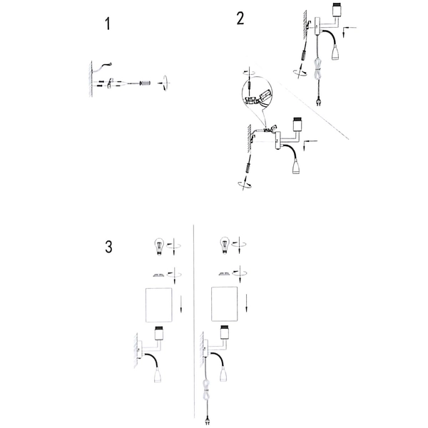 Kinkiet LAMPA ścienna SAVOY 106307 Markslojd abażurowa OPRAWA do czytania LED 3W na peszlu chrom biała