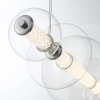 Kulista lampa wisząca Atomo QN-ATOMO-LP7-PC LED 46W 3000K srebrny