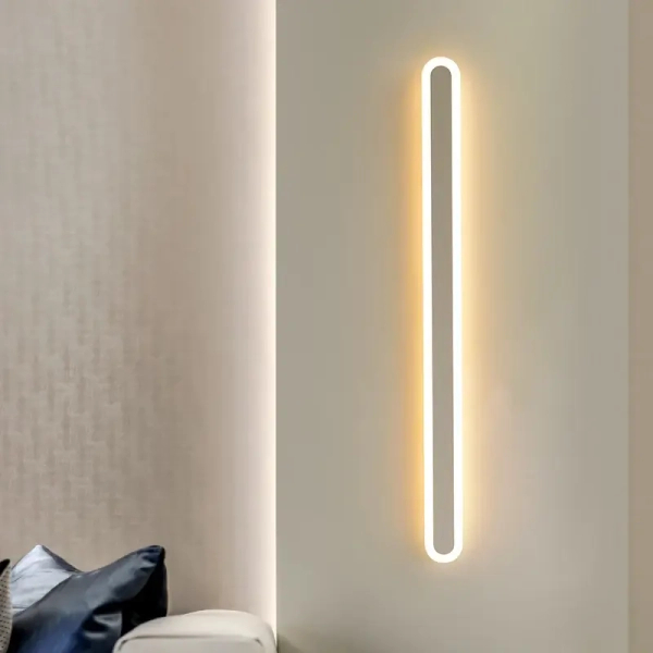 Podłużny ścienny kinkiet RUNDA CGRUND100 LED 39W 3000K złoty
