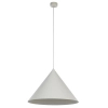 Metalowa lampa zwis CONO 10061 stożkowa nad stół beżowy