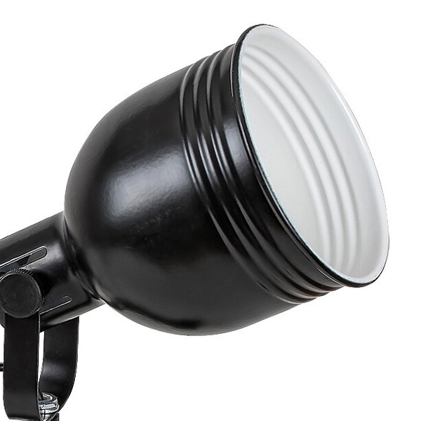 Loftowa lampa na klips Flint 3092  czarna lampka ruchoma z włącznikiem