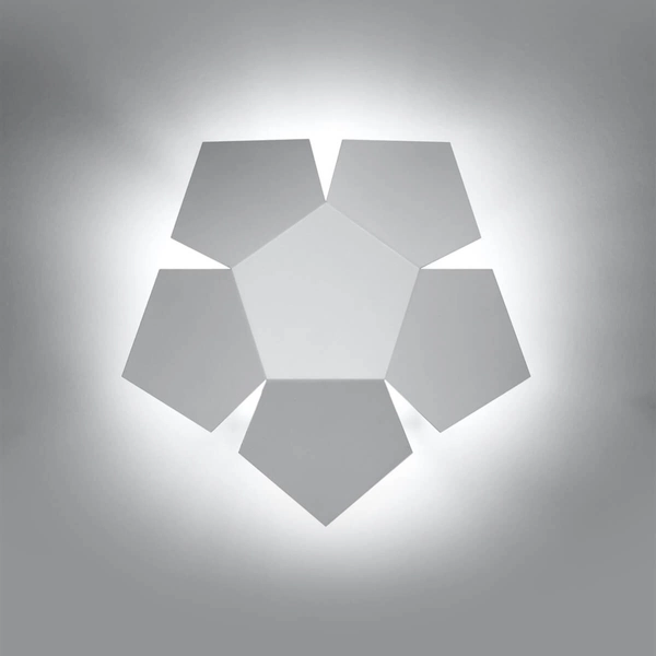 Nowoczesna lampa ścienna SL.0422 metalowy kinkiet biały