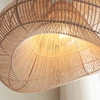 Rattanowy klosz do lampy wiszącej Misra 109203 boho japandi beżowy