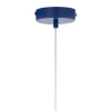 Lampa wisząca granatowa VITRUM 1xE27 koło nad stół metalowa 41597