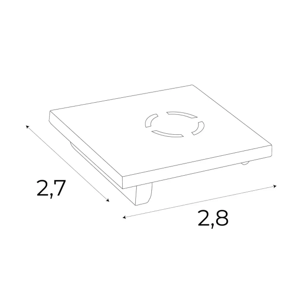 Zaślepka końcowa do szynoprzewodu Magnetic MA0030 Maxlight biała