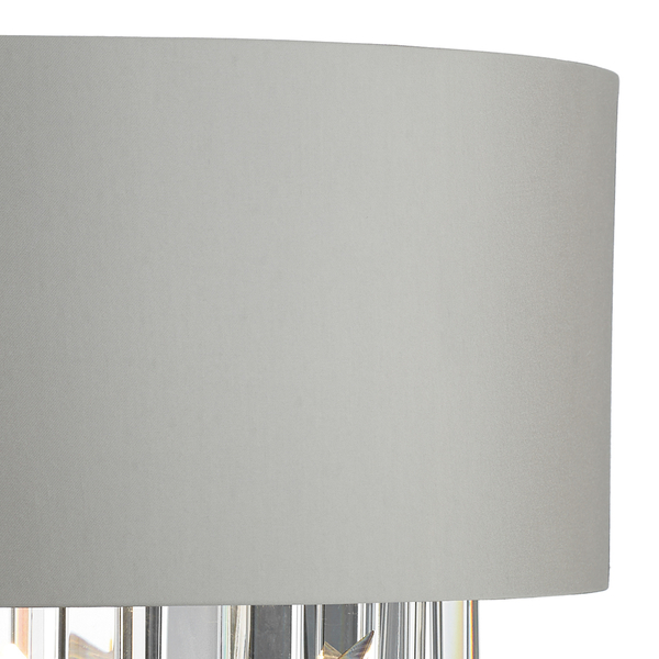 Kinkiet ścienny z kryształkami Halle HAL0939 Dar Lighting glamour szara