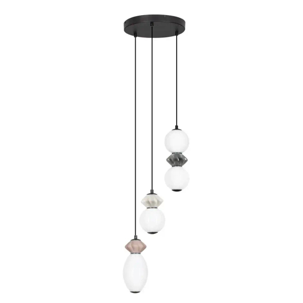 Potrójna lampa wisząca MONRETA LE45235 LED 20W 3000K ceramiczna mokka