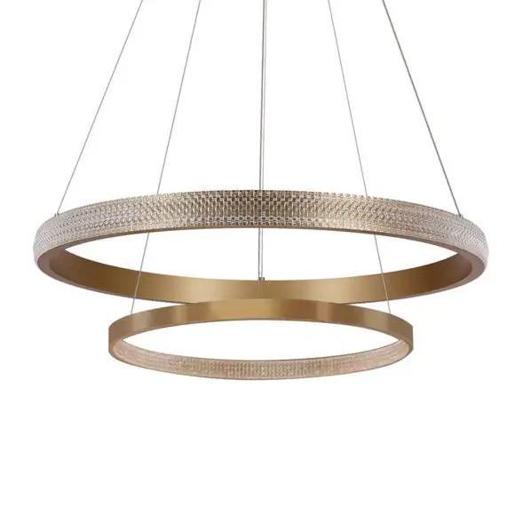 Pierścieniowa lampa wisząca Hashim 32-28433 LED 34+22W 4000K nad stół złota