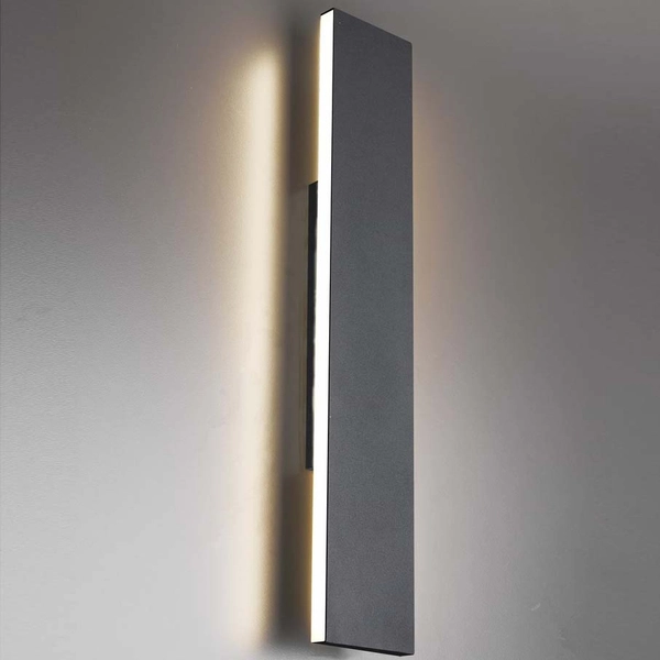 Nowoczesna lampa ścienna Concha 225174742 LED 18W 3000K grafitowa