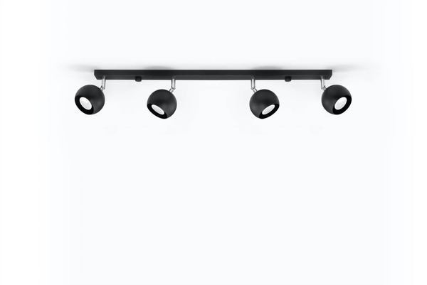 Spot LAMPA sufitowa SL.0447 reflektorowa OPRAWA listwa spot balls czarne