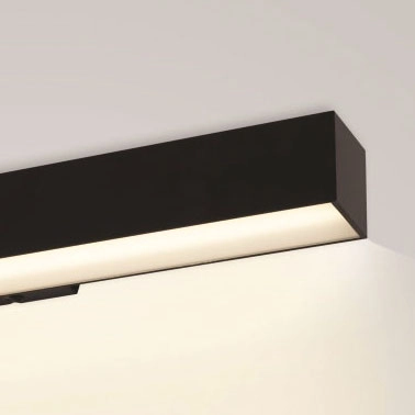 Podłużny kinkiet natynkowy Lupinus 6115D05103-1 Elkim LED 24W 3000K liniowy czarny