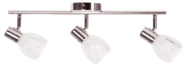Lampa sufitowa Embo K-8001/3 listwa z reflektorkami chrom