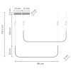Podwójna listwa podwieszana Minima SMP0095-2 Step LED 40W 3000K czarna