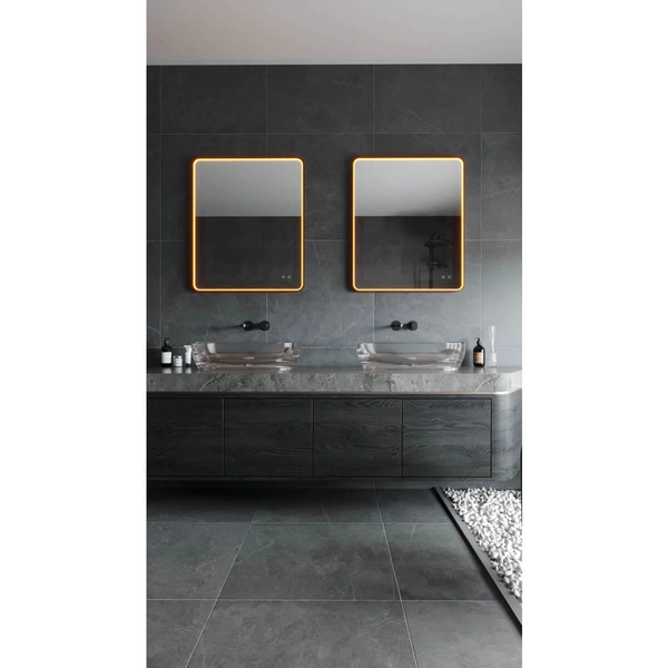 Podświetlane lustro MIRROR W0385 LED 29W 3000-5000K IP44 miedziane