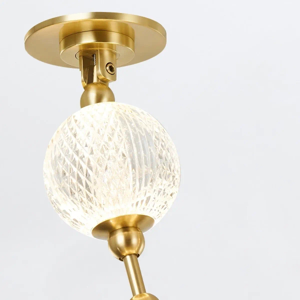 Regulowana lampa sufitowa Marni QN-MARNI-8P-148-NBR LED 38W 3000K mosiądz