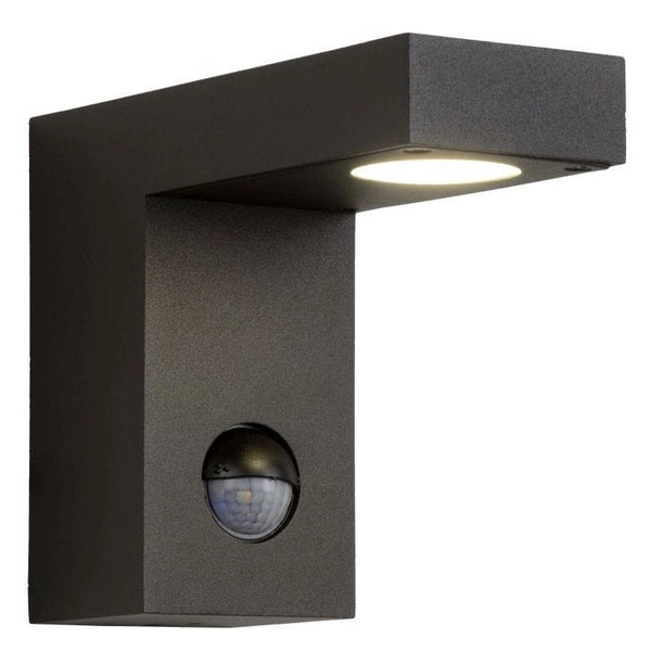 Ścienna LAMPA ogrodowa TEXAS 28850/24/30 Lucide metalowa OPRAWA outdoor LED 6W 3000K zewnętrzna IP54 czarna