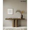 Złota konsolaTIDAL MM001501100370 metalowa do salonu 150cm