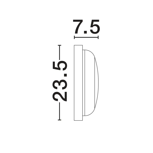 Lampa sufitowa do łazienki CELVORA LE75259 LED 19W 3000K IP65 biały