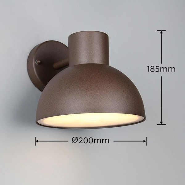 Metalowy kinkiet ścienny ELBE 262360124 do łazienki IP44 rdzawy