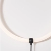 LAMPA ścienna COLON LE41610 Luces Exclusivas okrąga OPRAWA kinkiet LED 21W 3000K pierścień metalowy ring czarny