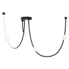 Molekułowa sufitowa lampa 22247 LED 42W 3000K kule białe czarne