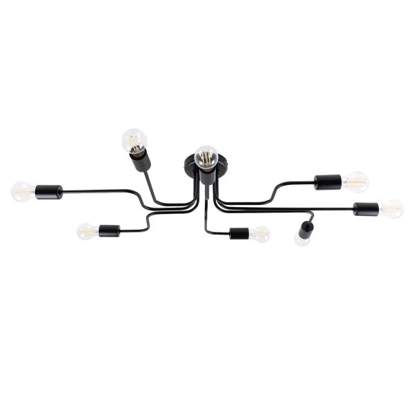 Loftowa lampa sufitowa VECTOR SL.1448 do salonu czarna