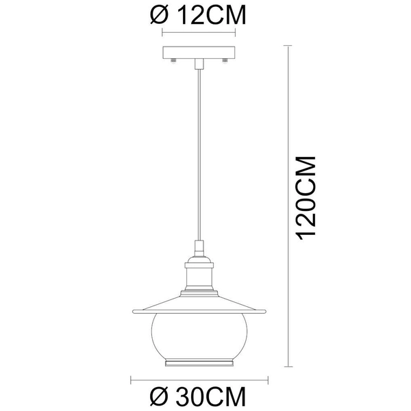 LAMPA wisząca Nevis 69030H Globo szklana OPRAWA vintage ZWIS kula ball brąz antyczny przezroczysta