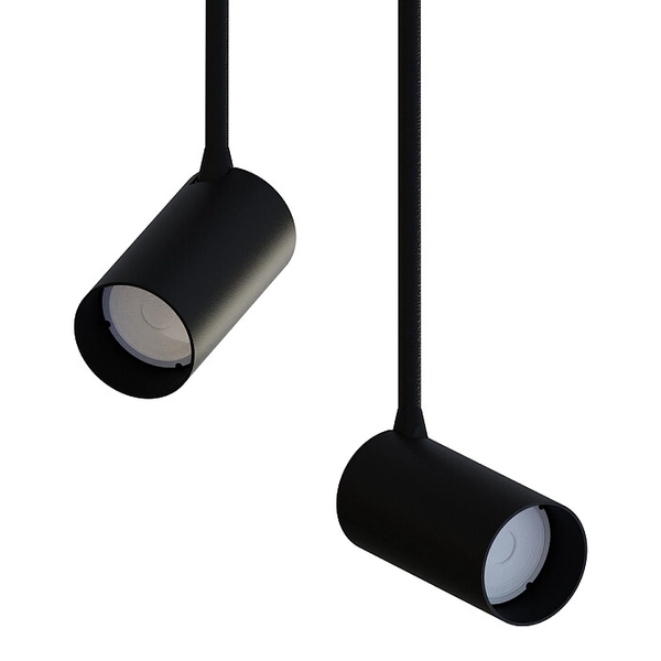 Spot lampa sufitowa Mono 7730 metalowa oprawa nowoczesna czarna