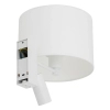 Naścienna lampa do sypialni LUSSO 11520 nocna biała