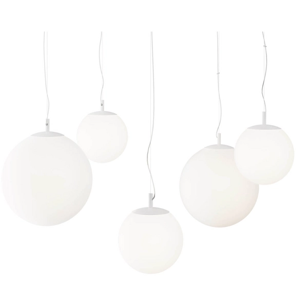 Wisząca lampa kulista Basic Form MOD321PL-05W1 na linkach biała