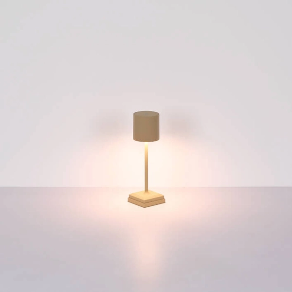 Abażurowa stojąca lampa Dixon 58487S LED 1,5W 2900K dotykowa beżowa