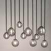 Wisząca lampa molekuły Tulia 33490 Sigma kule balls szklana szara