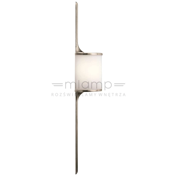 Kinkiet LAMPA ścienna KL-MONA-L-CLP Elstead KICHLER łazienkowa OPRAWA LED 7W 3000K IP44 cyna biała