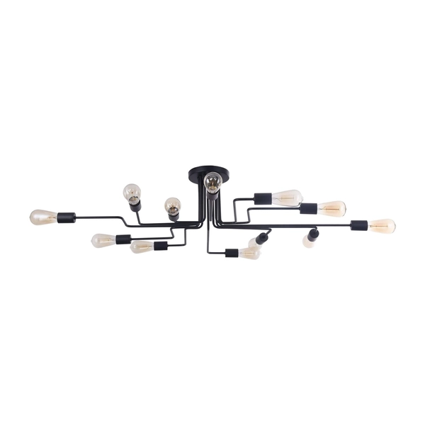 Industrialna LAMPA sufitowa GILBERT T532CL-12B Maytoni metalowa OPRAWA sticks czarne